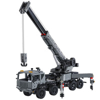 Thumbnail for Building Blocks Military Tech Rescue Vehicle Crane Truck Bricks Toy Construction Set Toys - 11
