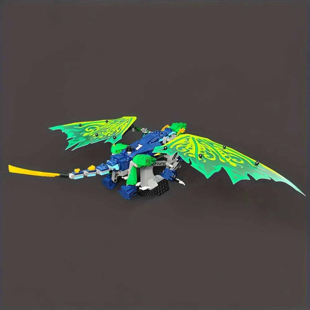 Building Blocks Creator Ideas Movie MOC Legendary Dragon Bricks Toy Construction Set Toys - 4