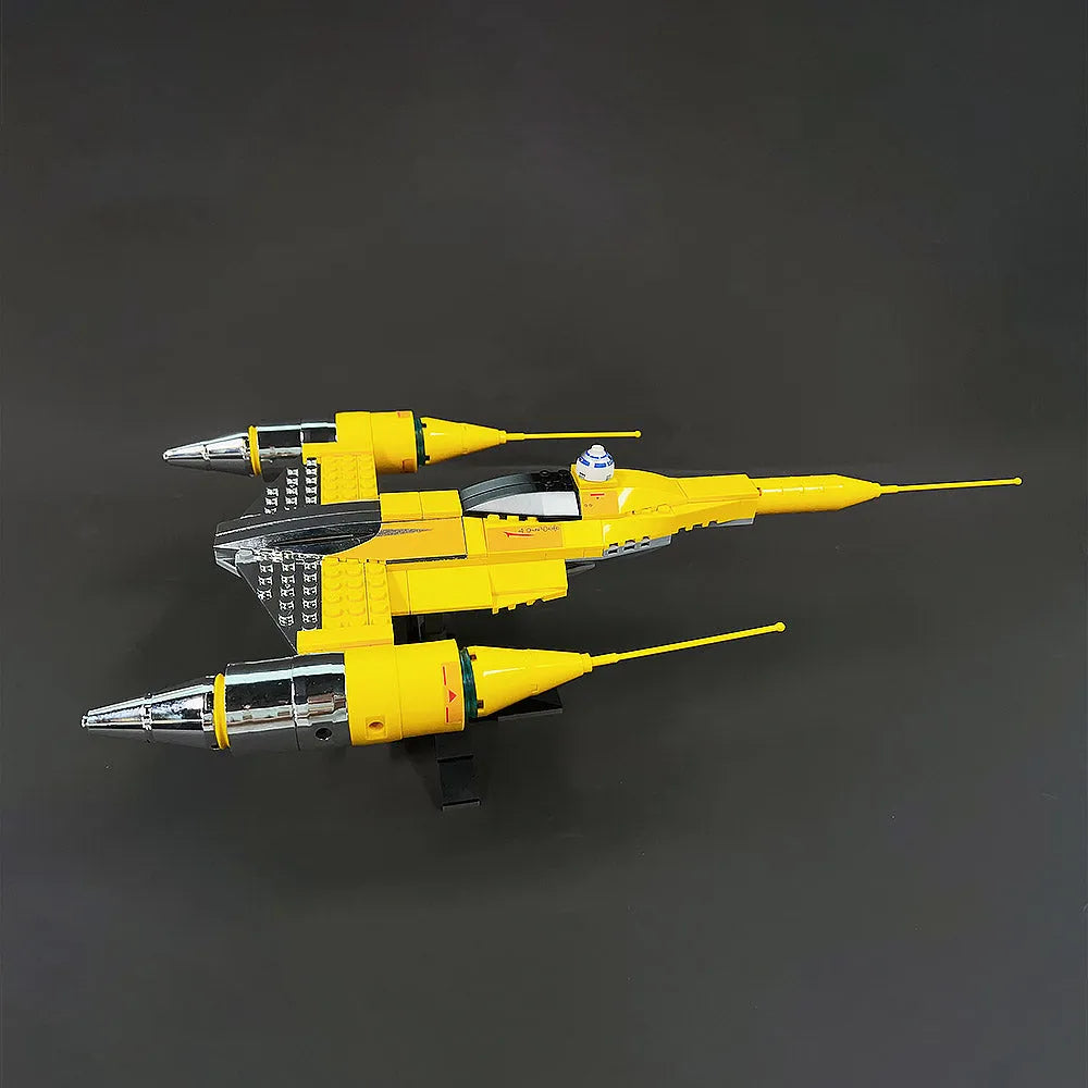Building Blocks Star Wars MOC Naboo Starfighter Shuttle Bricks Toy - 7