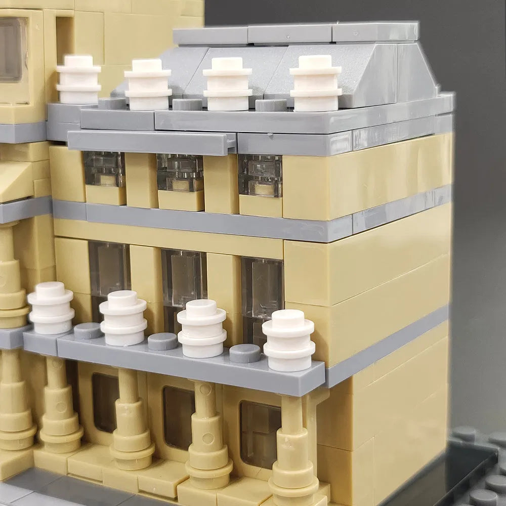 Building Blocks MOC Architecture City Paris The Louvre Bricks Kids Toys Construction Set Toys - 18