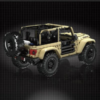 Thumbnail for Building Blocks Tech MOC RC Jeep Wrangler SUV Car Bricks Toy - 11