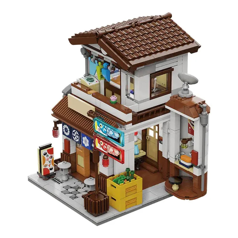 Building Blocks Creator Expert MOC Japanese Style Canteen Bricks Toy - 13