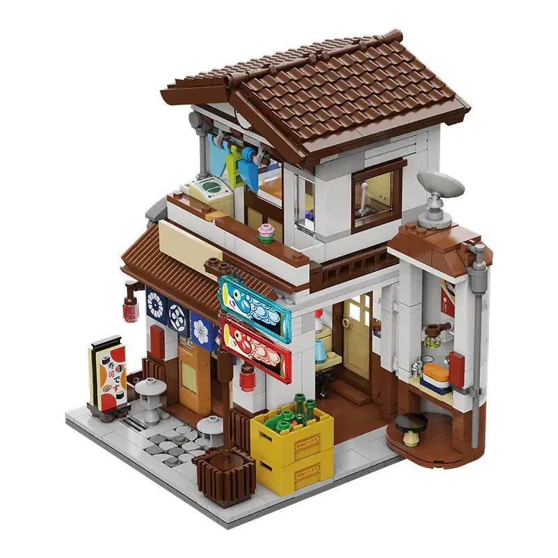 Building Blocks Creator Expert MOC Japanese Style Canteen Bricks Toy Construction Set Toys - 13