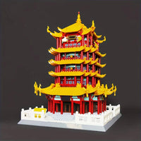 Thumbnail for Building Blocks Architecture China Yellow Crane Tower Bricks Toys 6214 - 2