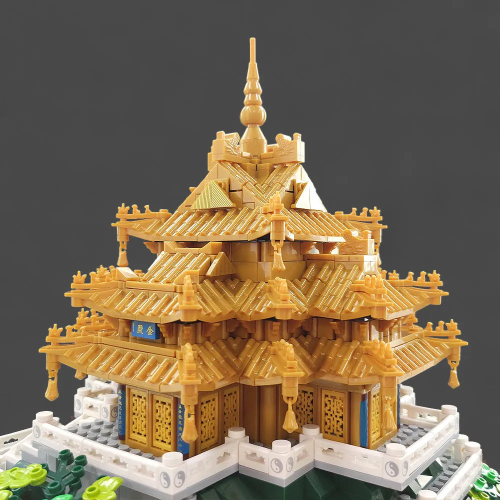 Building Blocks Architecture Famous China LAOJUN Mountain Bricks Toy - 9