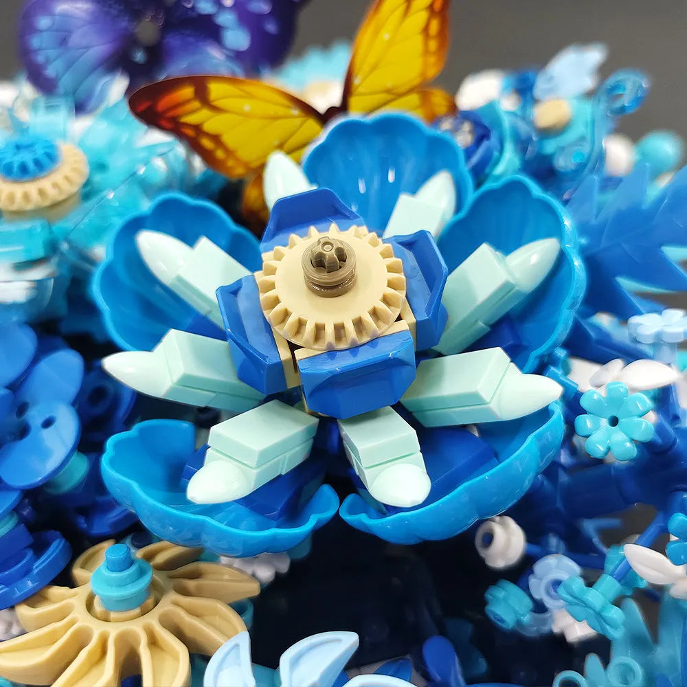 Building Blocks Ideas Creator Expert Dried Flower Decoration Bricks Toy Construction Set Toys - 12