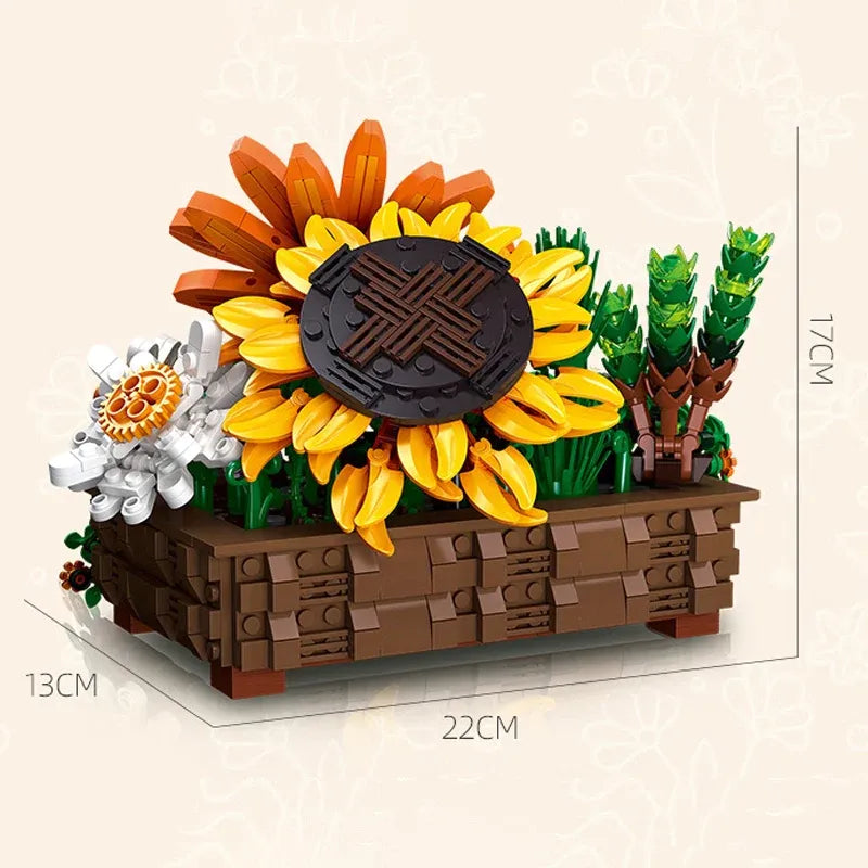 Building Blocks Creator Expert MOC Creeper Plant Potted Bricks Toy Construction Set Toys - 3