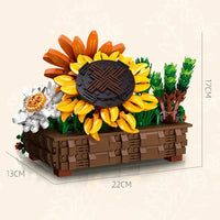 Thumbnail for Building Blocks Creator Expert MOC Creeper Plant Potted Bricks Toy Construction Set Toys - 3