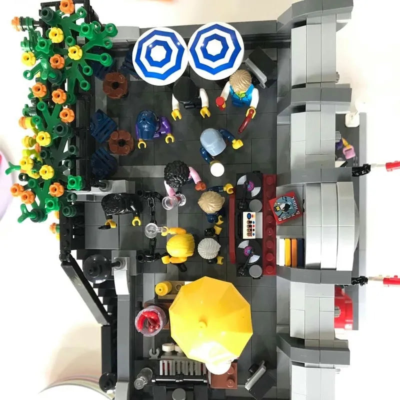 Building Blocks Expert MOC 89107 Lion Pub Club Bricks House Kids Toys Construction Set Toys - 10