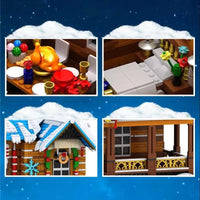 Thumbnail for Building Blocks Creator Expert City MOC Christmas House Bricks Toy - 6