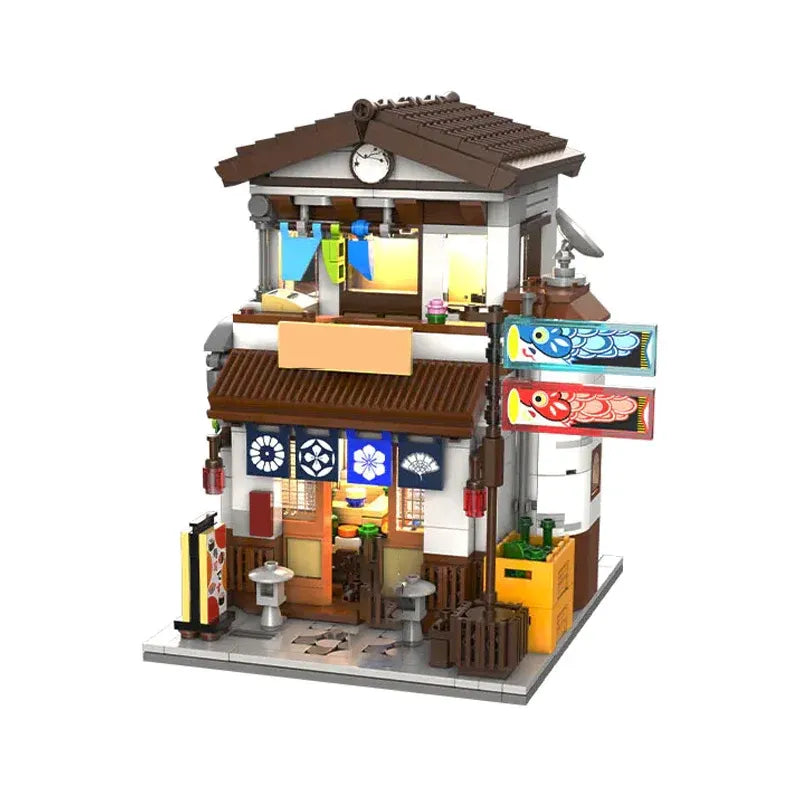 Building Blocks Creator Expert MOC Japanese Style Canteen Bricks Toy - 1