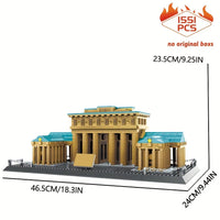 Thumbnail for Building Blocks MOC Architecture Berlin Brandenburg Gate Bricks Toy Construction Set Toys - 12