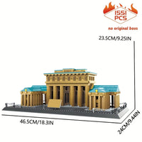 Thumbnail for Building Blocks MOC Architecture Berlin Brandenburg Gate Bricks Toy - 12