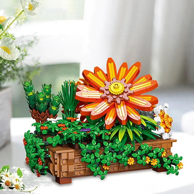 Building Blocks Creator Expert MOC Creeper Plant Potted Bricks Toy Construction Set Toys - 4