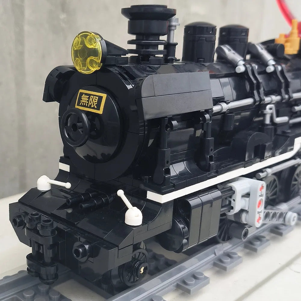 Building Blocks Tech MOC Assembled Unlimited Train Bricks Toys - 12
