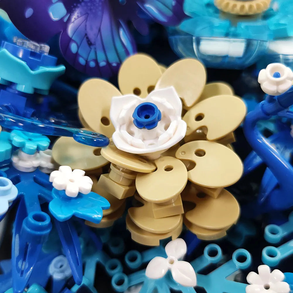 Building Blocks Ideas Creator Expert Dried Flower Decoration Bricks Toy Construction Set Toys - 14