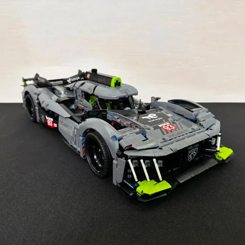Building Blocks Tech PEUGEOT 9X8 24H Le Mans Hybrid Hypercar Bricks Toy - 1