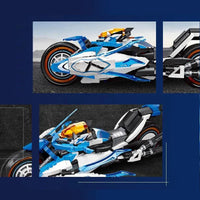 Thumbnail for Building Blocks Tech MOC CYBERANGEL Concept Motorcycle Bricks Toy - 13