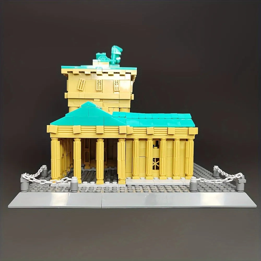 Building Blocks MOC Architecture Berlin Brandenburg Gate Bricks Toy Construction Set Toys - 13