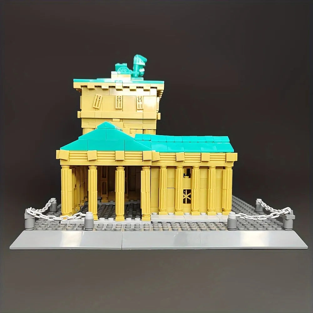Building Blocks MOC Architecture Berlin Brandenburg Gate Bricks Toy - 13