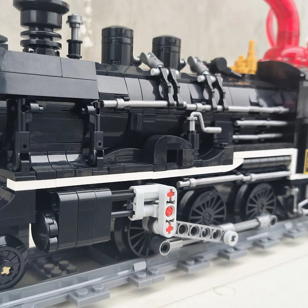 Building Blocks Tech MOC Assembled Unlimited Train Bricks Toys - 13