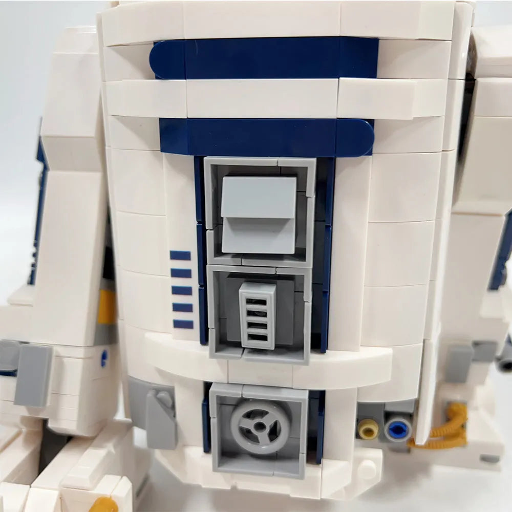 Custom R2 D2 MOC Star Wars Custom R2-D2 Robot Building Blocks Toy