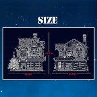Thumbnail for Building Blocks Creator Expert City MOC Christmas House Bricks Toy Construction Set Toys - 7