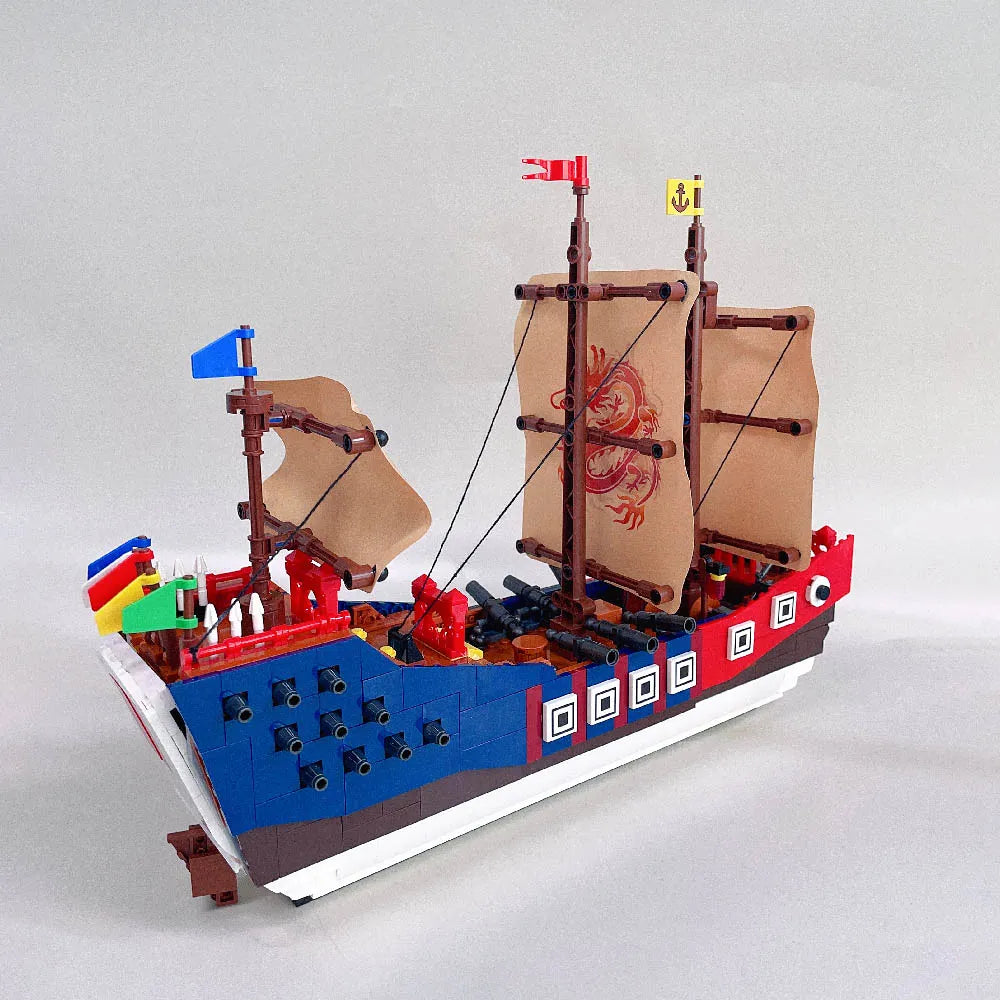 Building Blocks Creator Boat Expert MOC The Hero Ship Bricks Toys - 1