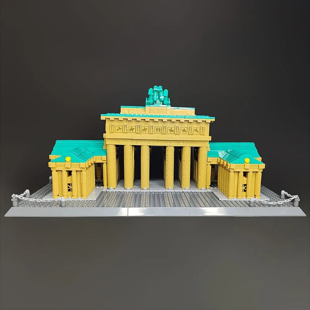Building Blocks MOC Architecture Berlin Brandenburg Gate Bricks Toy Construction Set Toys - 14