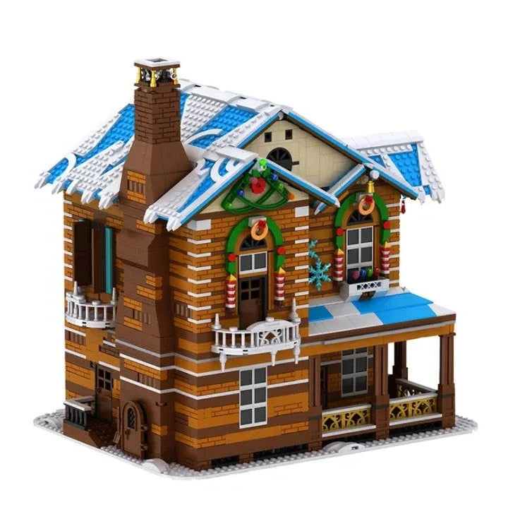 Building Blocks Creator Expert City MOC Christmas House Bricks Toy - 1