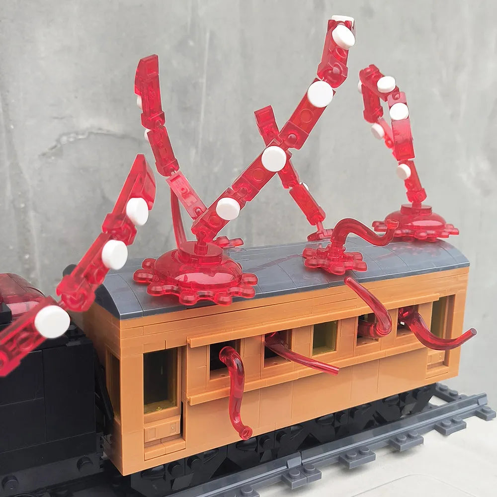 Building Blocks Tech MOC Assembled Unlimited Train Bricks Toys Construction Set Toys - 15