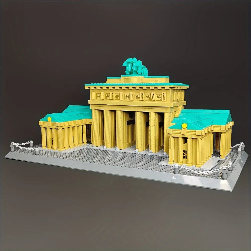 Building Blocks MOC Architecture Berlin Brandenburg Gate Bricks Toy - 1