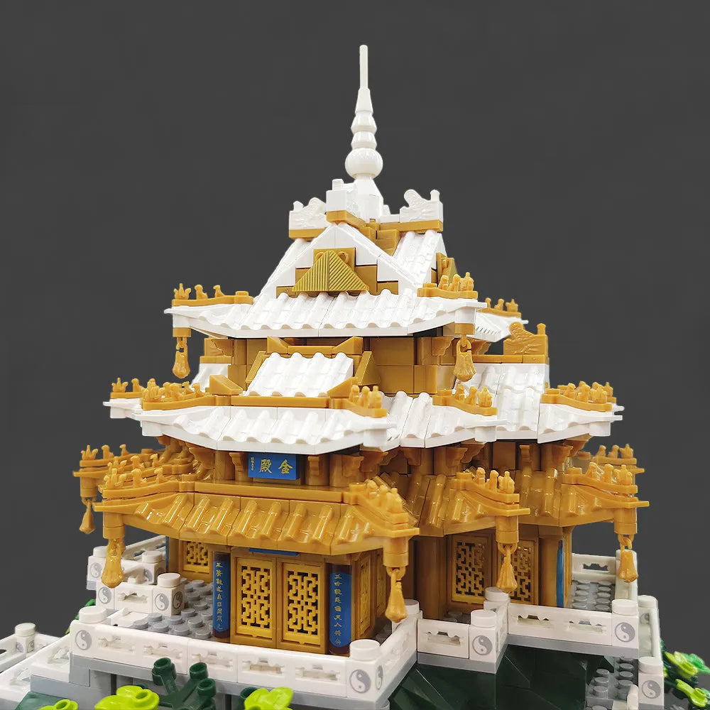 Building Blocks Architecture Famous China LAOJUN Mountain Bricks Toy - 5