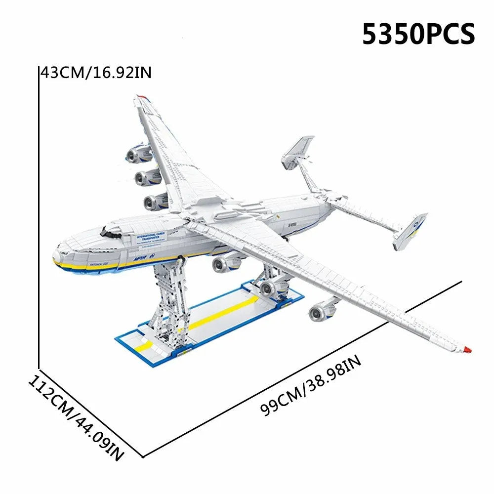 Building Blocks Tech Creator Expert MOC Antonov An - 225 Bricks Toy - 2