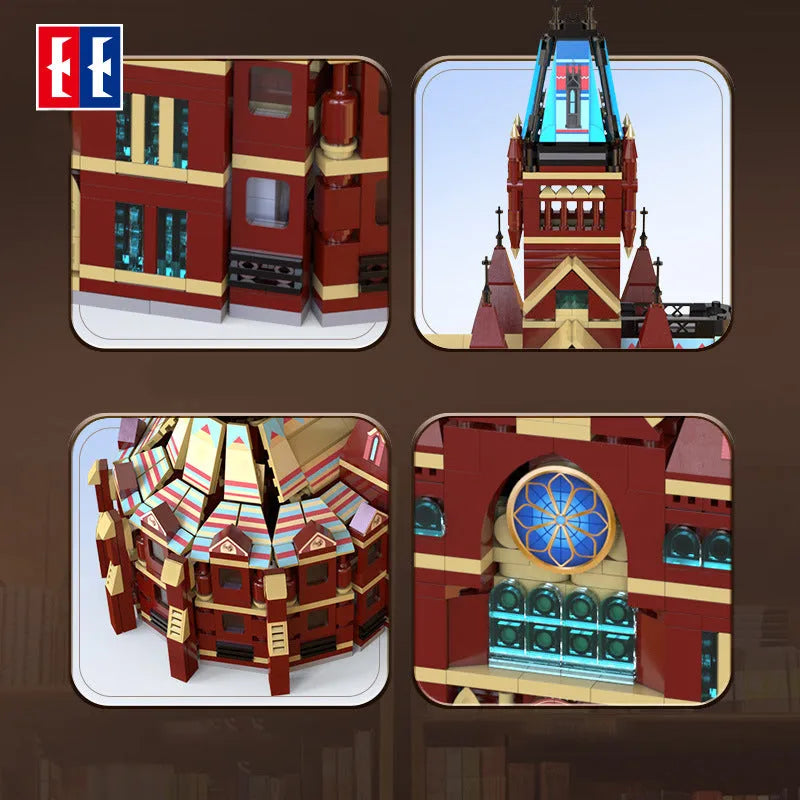 Building Blocks Creator Expert MOC Harvard Memorial Hall Bricks Toy - 4
