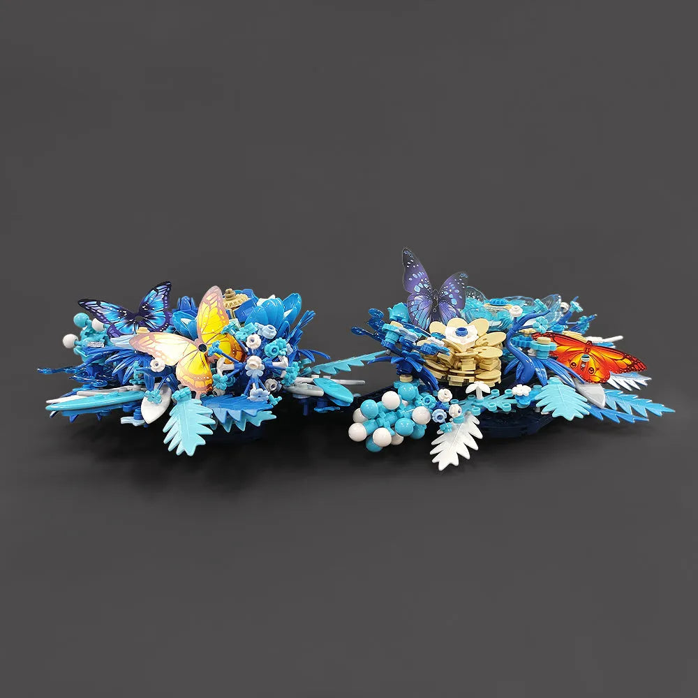 Building Blocks Ideas Creator Expert Dried Flower Decoration Bricks Toy Construction Set Toys - 2