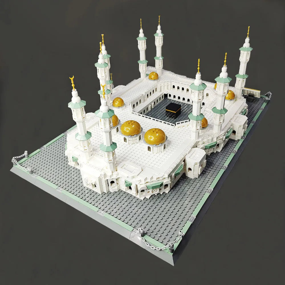 Building Blocks Architecture MOC Great Mecca Grand Mosque Bricks Toy Construction Set Toys - 16
