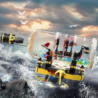 Thumbnail for Building Blocks Creator Expert Ideas Ship In A Bottle Bricks Toy - 4