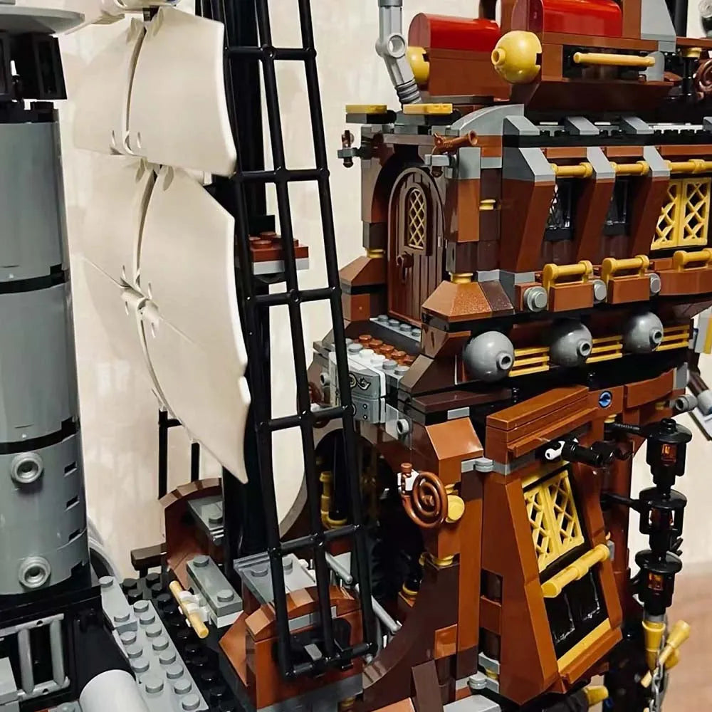 Building Blocks Movie MOC Metal Beard Sea Cow Pirates Ship Bricks Toy Construction Set Toys - 7
