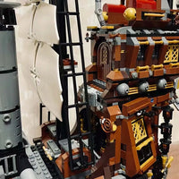 Thumbnail for Building Blocks Movie MOC Metal Beard Sea Cow Pirates Ship Bricks Toy Construction Set Toys - 7