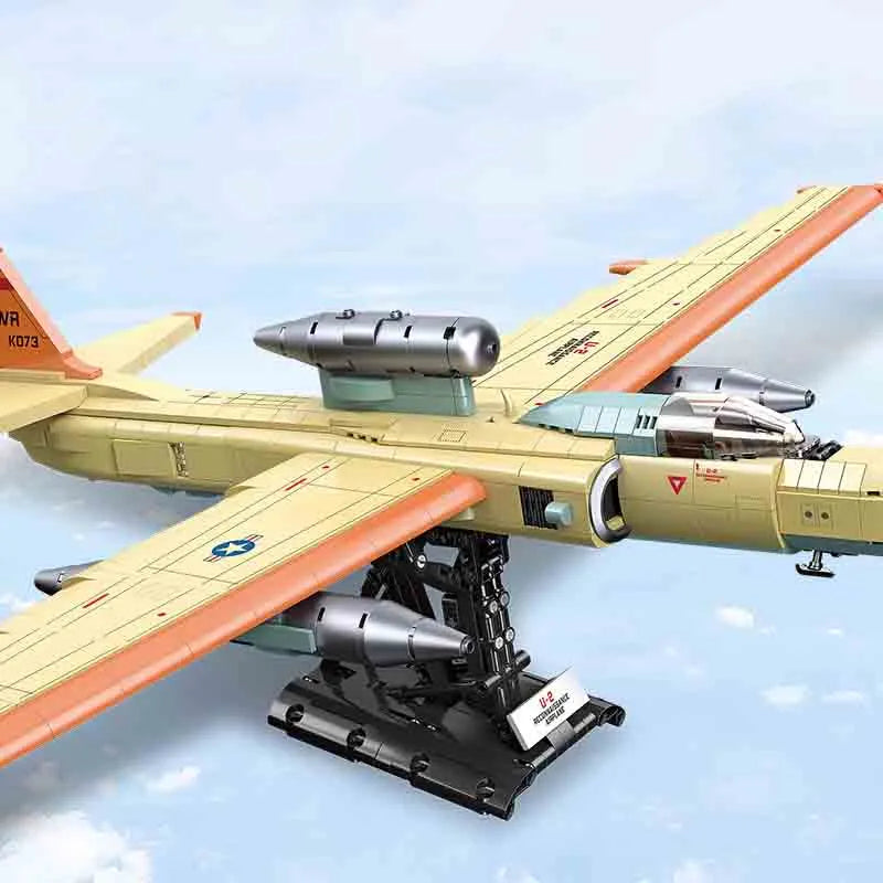 Building Blocks Military MOC U2 Reconnaissance Aircraft Bricks Toy Construction Set Toys - 5