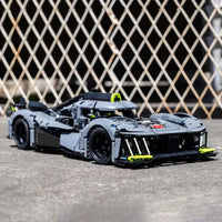 Thumbnail for Building Blocks Tech PEUGEOT 9X8 24H Le Mans Hybrid Hypercar Bricks Toy - 4