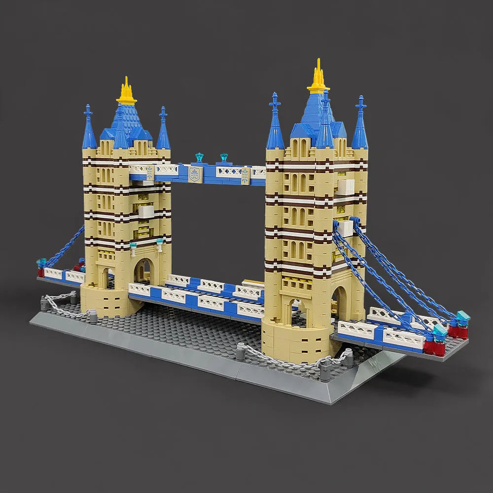 Building Blocks MOC Architecture London Tower Bridge Bricks Toys - 13