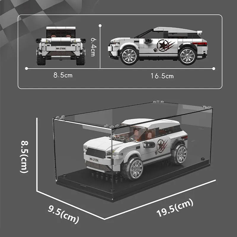 Building Blocks Tech Mini Rovar Evoqua Car Champions Bricks Toy Construction Set Toys - 5