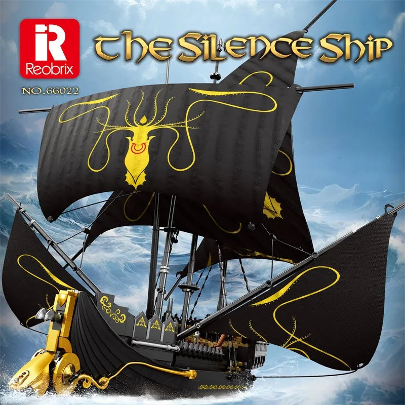 Building Blocks Creator Tech MOC The Ship Of Silence Bricks Toy Construction Set Toys - 2