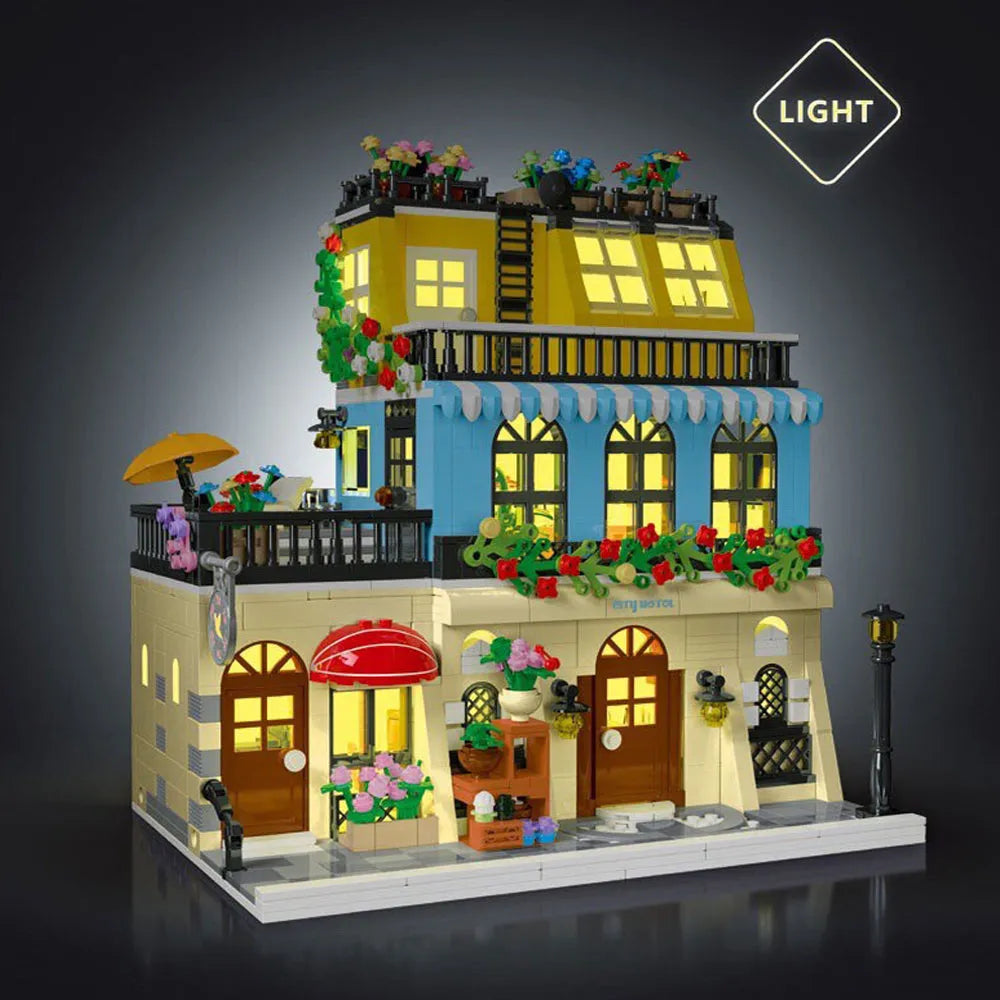 Building Blocks Creator Expert MOC City Hotel Block Module Bricks Toy - 2