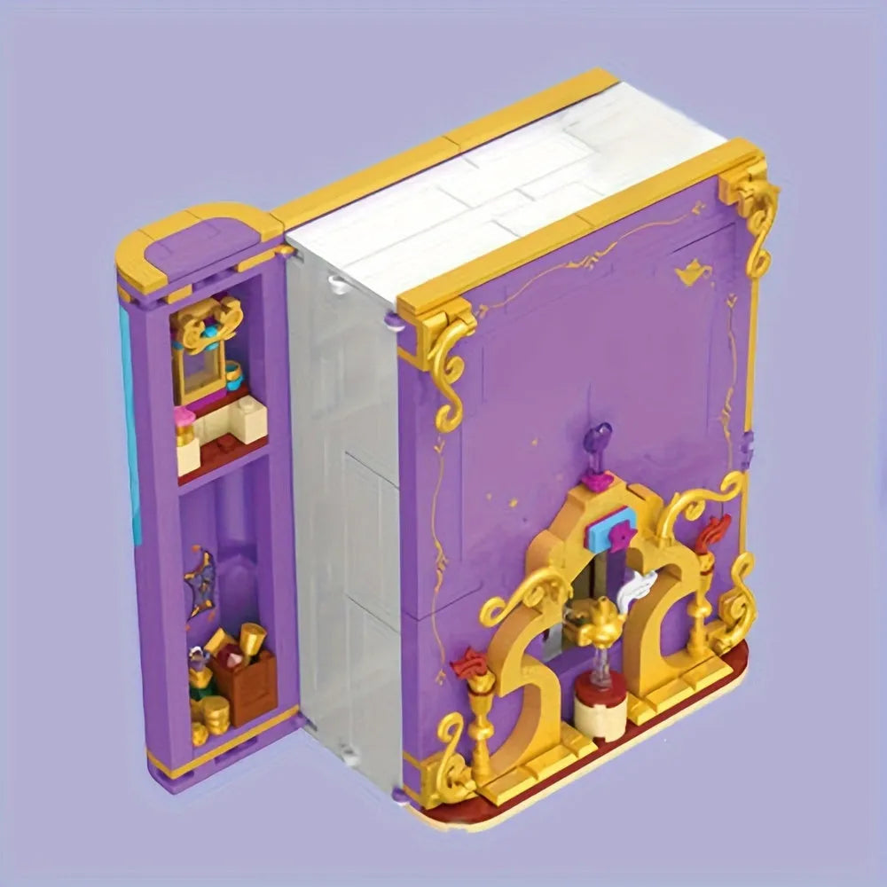 Building Blocks Creator Expert Aladdin Magic Lamp 3D Book Bricks Toy Construction Set Toys - 1