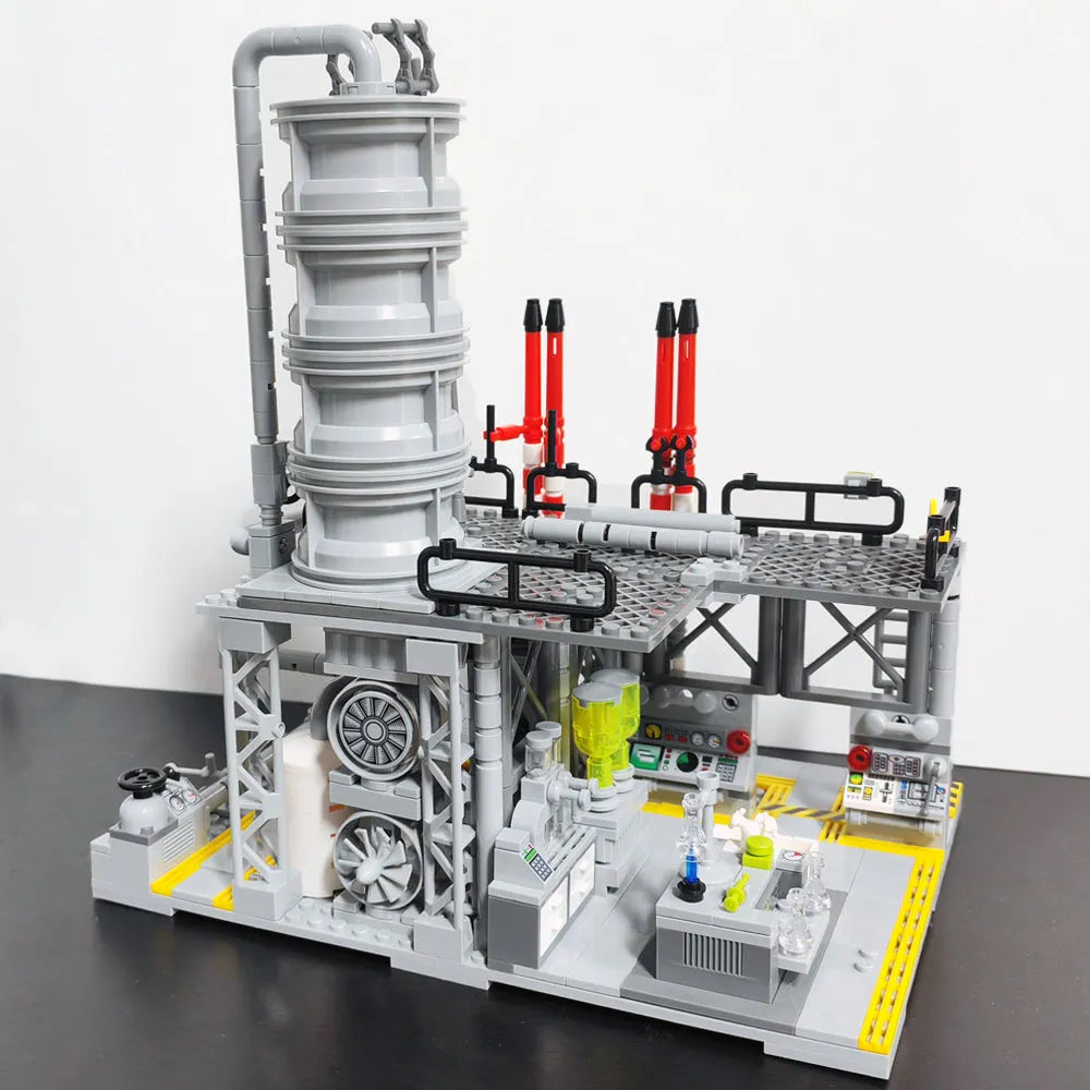 Building Blocks Creator Experts MOC City Chemical Plant Bricks Toy - 1