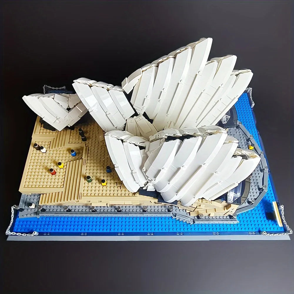 Building Blocks MOC Architecture Famous Sydney Opera House Bricks Toy - 3