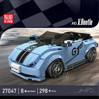 Thumbnail for Building Blocks Tech Mini V Beetle Speed Champions Car Bricks Toy - 2